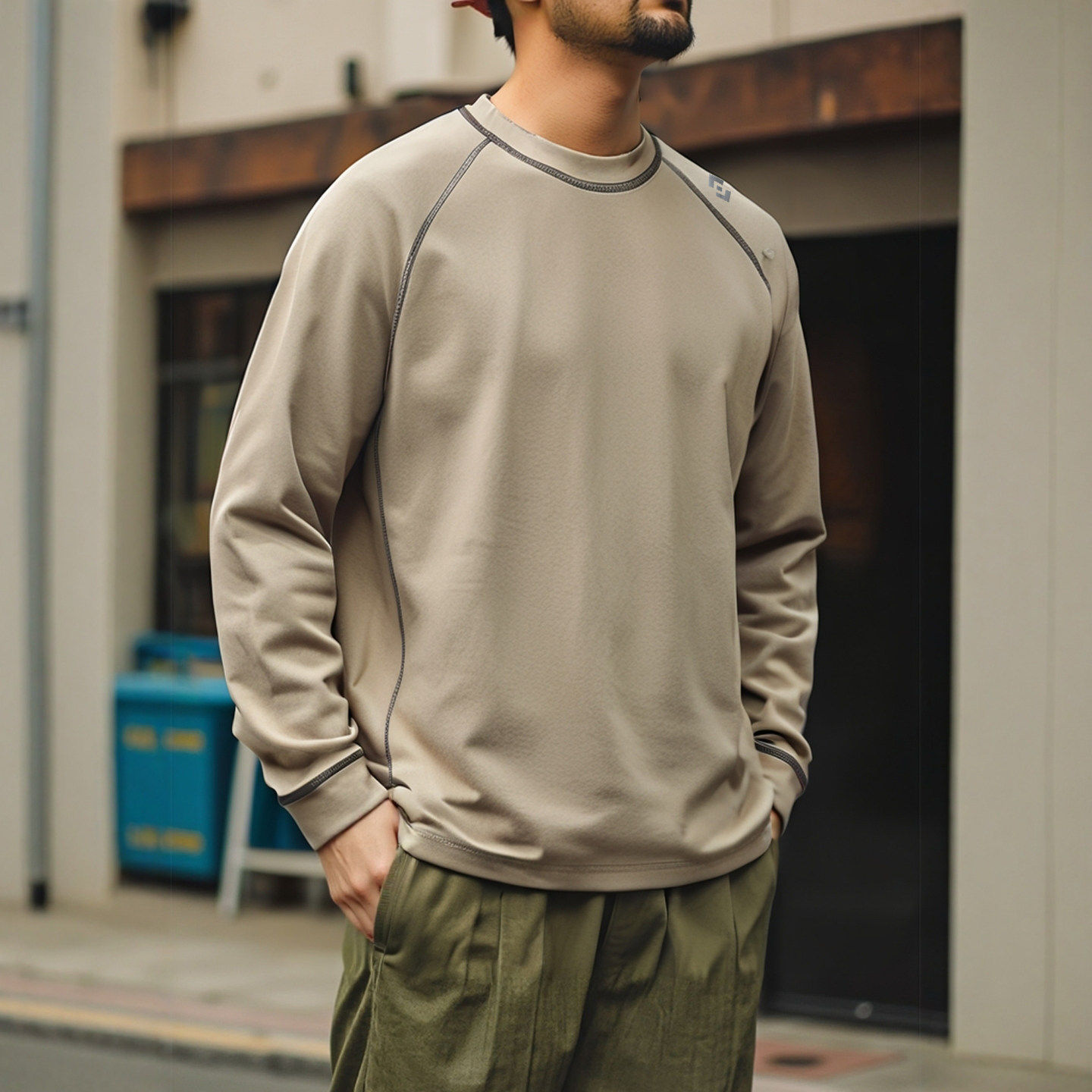 山系机能户外运动速干透气长袖T恤男春秋打底衫外贸男装休闲体恤