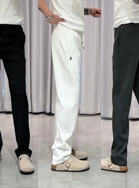 BLANDOO秋季新款休闲裤简约慵懒弹力潮流百搭款直筒裤痞帅时尚