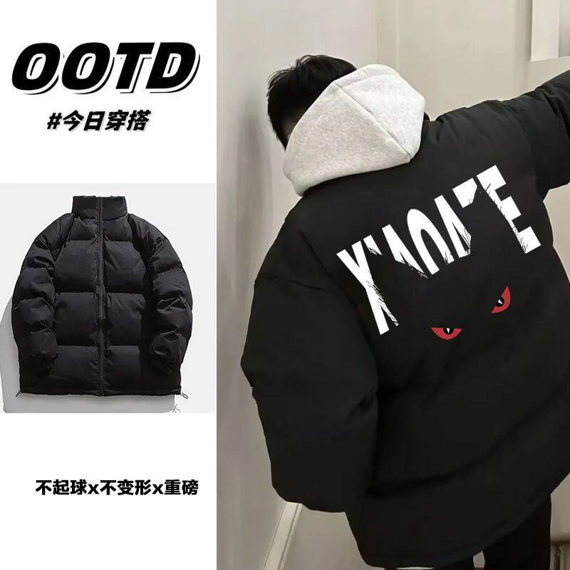 日系潮牌港风棉衣面包服冬季男女学生百搭情侣款加厚棉服外套棉袄