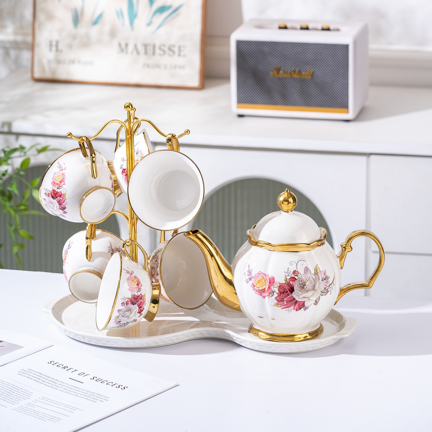 英国高端茶具套装高颜值精致家用茶壶茶杯乔迁婚礼节日送礼伴手礼