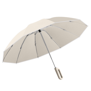 菲诺雨伞全自动男便携折叠加大加厚加固晴雨两用环扣反向伞女车载