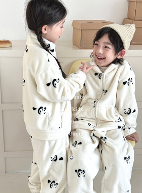 珊瑚绒儿童家居服套装