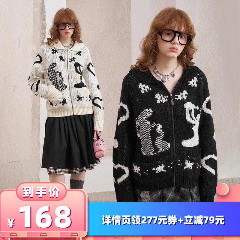 【所有女生的衣橱直播间】DIDDIMODA古典版画费尔岛针织开衫
