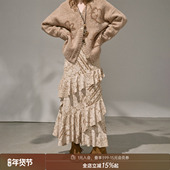 斜线切割荷叶波浪不规则半身裙中长款 DIDDIMODA 原创设计 蛋糕裙