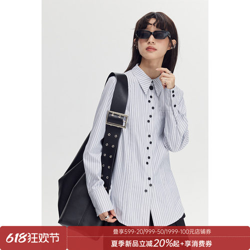 DIDDIMODA纽扣收腰衬衫