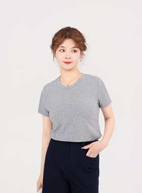 REST HEART 2026春季新品 圆领百搭多色极简风T恤