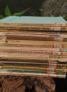 泛黄外文书复古老版外文书民国书样板间用书咖啡厅装饰软装外文老