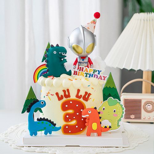 钢铁侠蛋糕装饰周岁生日派对配件