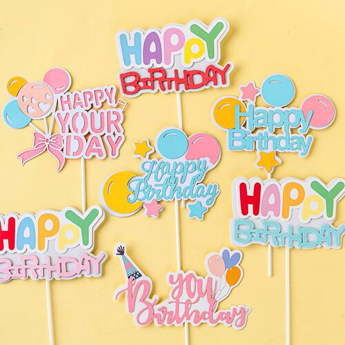 烘焙蛋糕装饰生日快乐