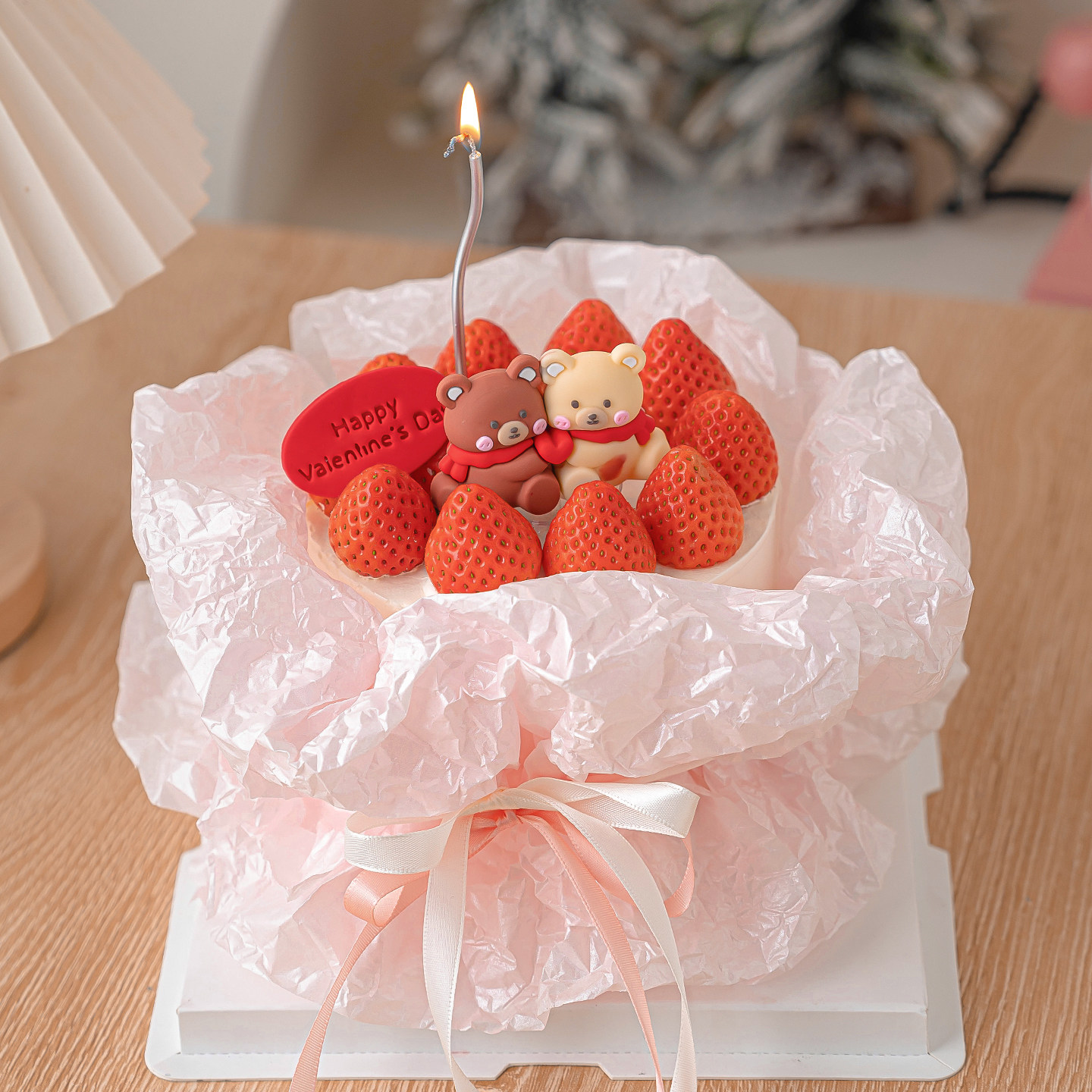 2.14情人节唯美雪梨纸围边蛋糕装饰可爱拥抱爱心小熊情侣告白插件,节庆用品/礼品,节日装扮用品,淘宝优惠券,粉丝福利购,淘宝优惠卷