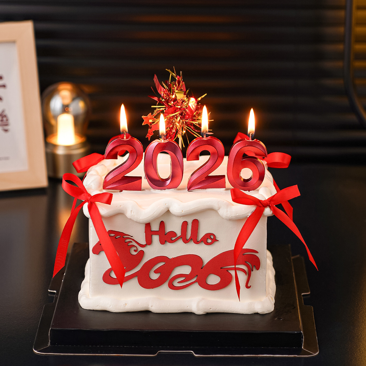 Hello2026数字蜡烛新年蛋糕装饰插件马年元旦派对甜品台雨丝插件,节庆用品/礼品,节日装扮用品,淘宝优惠券,粉丝福利购,淘宝优惠卷