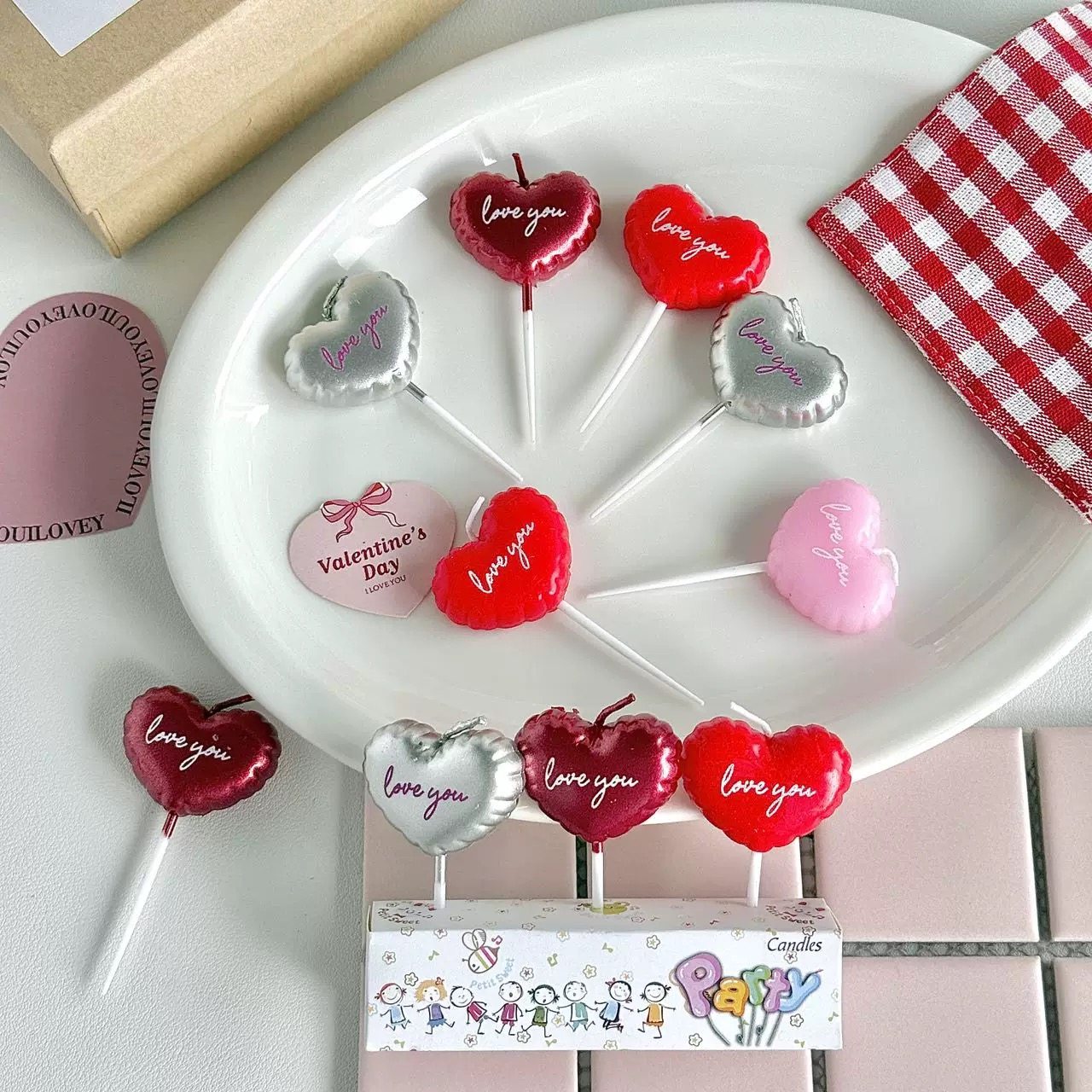 网红情人节蛋糕装饰爱心love you蜡烛插件情侣告白氛围感烘焙装扮,节庆用品/礼品,蛋糕/烘焙装饰用品,淘宝优惠券,粉丝福利购,淘宝优惠卷