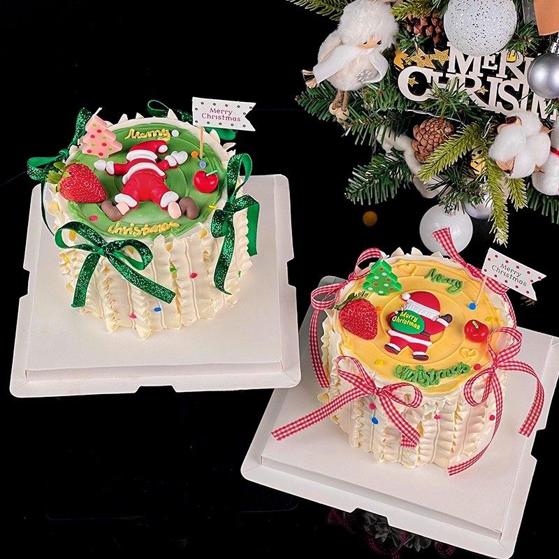 2026网红圣诞节雪地摔倒老人蛋糕装饰圣诞快乐小旗派对甜品台配件,节庆用品/礼品,节日装扮用品,淘宝优惠券,粉丝福利购,淘宝优惠卷