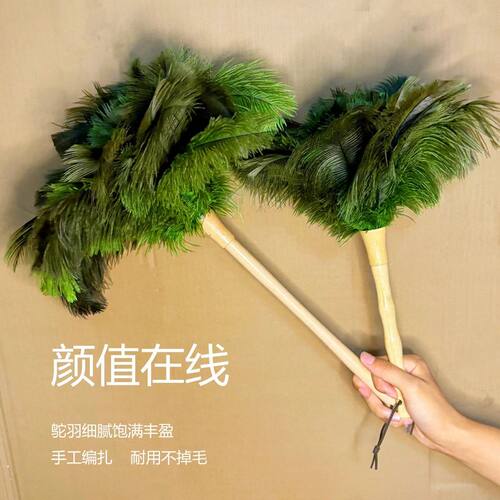 鸵鸟毛掸子除尘扫灰家用