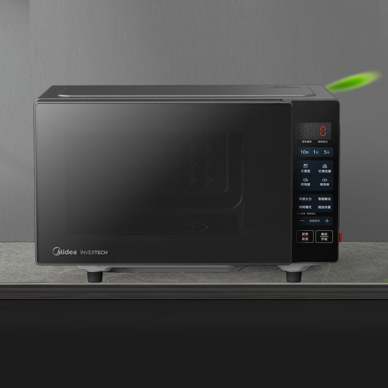 Midea/美的 PC20W4微波炉双模烧烤触摸平板800W家用纳米不沾解冻