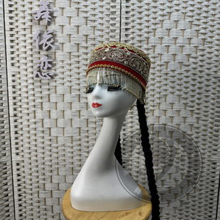 少数民族维族演出帽哈萨克头饰塔吉克舞蹈演出道具男女款民族帽子