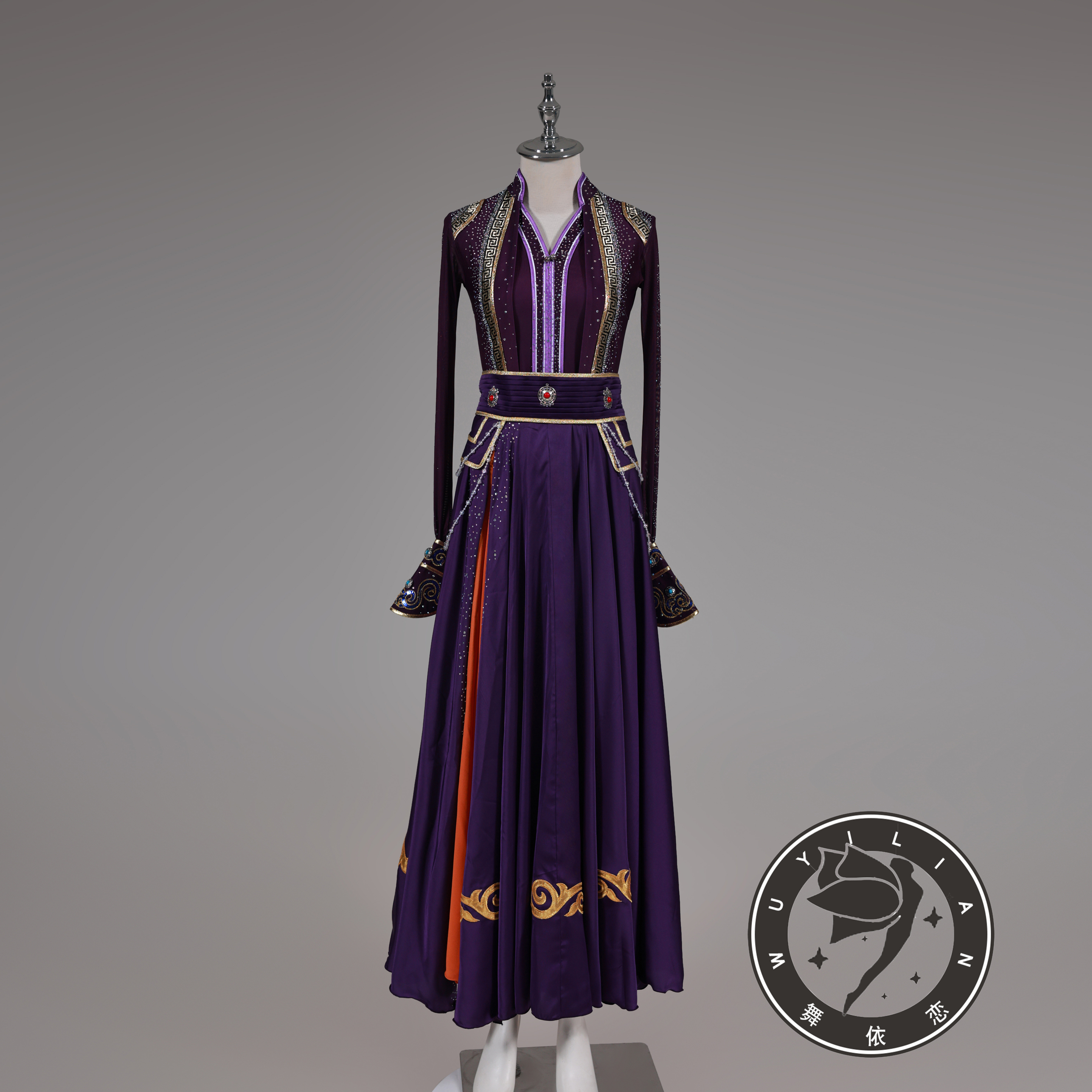 蒙古舞蹈演出服装新款定制表演服