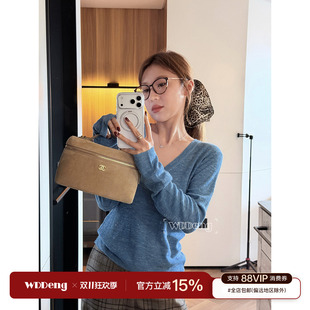 王等等 【往事如烟】2026秋原创亚麻混纺长袖针织毛衫女休闲上衣