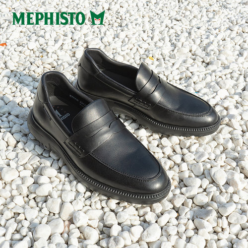 MEPHISTO/马飞仕图全新系列轻便透气一脚蹬乐福鞋休闲皮鞋 ETHAN