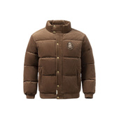 李宁正品 反伍BADFIVE江左风流男子宽松运动白鸭绒短羽绒服AYMR409