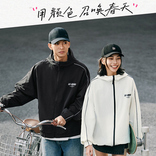 新款 Lining 李宁正品 春季 宽松防晒防泼水连帽外套AFDU695 男女同款