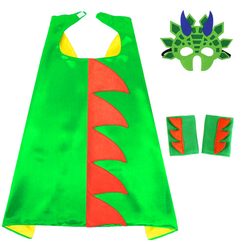 恐龙装扮霸王龙披风面具喷火龙