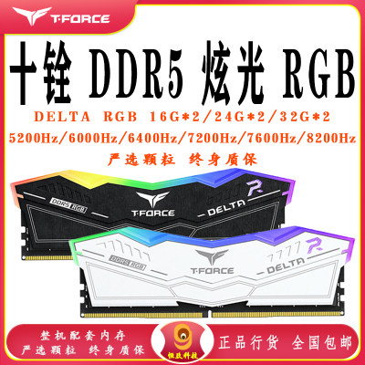 十铨DDR5台式机电脑RGB套装内存