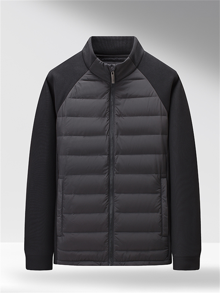 2025秋冬青少年潮牌设计感羽绒服内胆男保暖立领内搭学生校服神器