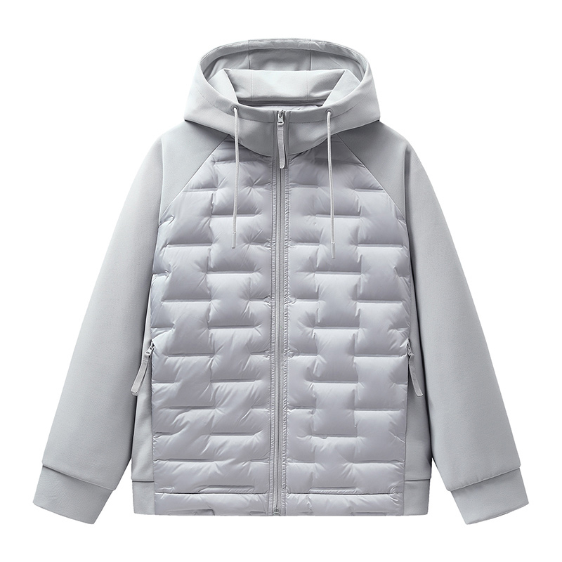 2025秋冬季青少年连帽羽绒服内胆男轻薄保暖内搭学生格子校服神器