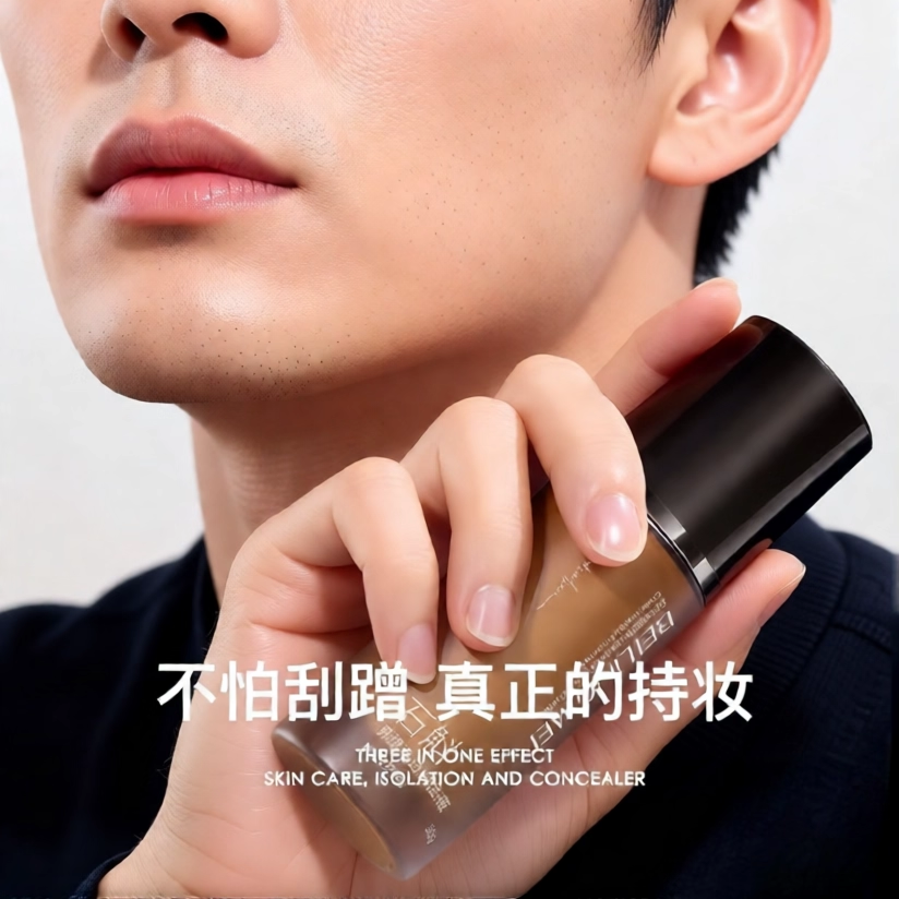 男士粉底液巨遮瑕持妆服帖超滋润