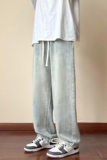 2025秋季港风水洗做旧牛子裤男直筒牛仔裤男NG063-P48，男装牛仔裤，星座912-1（原星座914-5）