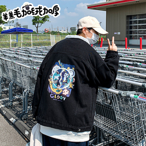 2025新款加绒加厚羊羔毛牛仔外套情侣学生JK801-P95128图片