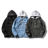 2025秋季新款高品质牛仔印花连帽夹克供抖音得物JK522-P85118，男装夹克，星座912-1（原星座914-5）