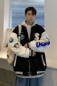 2025春季新款港风克莱因蓝情侣棒球服外套JK520-P85108图片