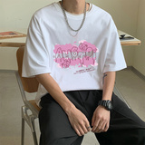 夏季大妈妈短袖男港风情侣短袖学生男女印花TX010-P2538，男装T恤，星座912-1（原星座914-5）