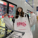 2025春季新款港风个性烟雾字母印花情侣学生卫衣VE007-P4058，男装卫衣，星座912-1（原星座914-5）