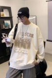 2025秋季节克莱因蓝港风情侣套头印花卫衣男DL304-P48，男装卫衣，星座912-1（原星座914-5）