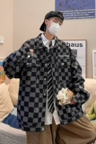 2025秋季新款港风刺绣格子牛仔夹克外套男JK540-P65，男装夹克，星座912-1（原星座914-5）