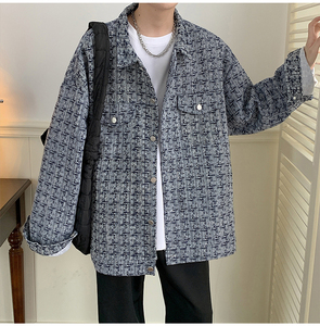 2025秋季新款港风宽松版型高级小香风夹克外套男JK535-P80108图片