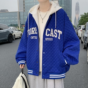 2025秋季新款大码高品质刺绣假两件棒球服外套JK272-P105138图片