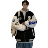2025春季新款港风克莱因蓝情侣棒球服外套JK520-P85108，女装短外套，星座912-1（原星座914-5）