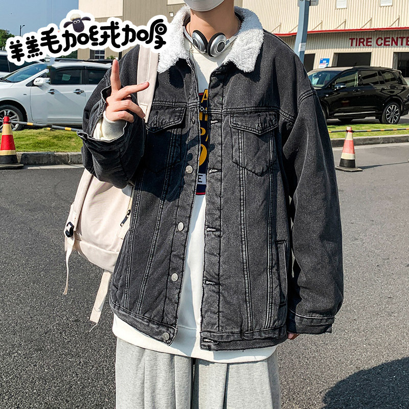 2025冬季新款猫和老鼠联名印花羊羔毛牛仔外套男JK803-P95128,男装工装外套,星座912-1（原星座914-5）