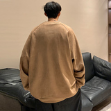 2025春季新款港风麂皮绒印花圆领卫衣男Y303-P40，男装卫衣，星座912-1（原星座914-5）