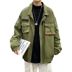 2025春季新款港风韩版工装大袋子男装夹克男JK7325-P6588图片