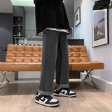 秋冬季新款港风宽松版型直筒拖地裤牛仔裤男K906-P3049，男装牛仔裤，星座912-1（原星座914-5）