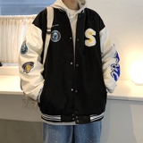 2025春季新款港风棒球服克莱因蓝情侣夹克外套男JK520-P85108，男装夹克，星座912-1（原星座914-5）