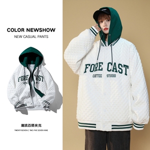 22秋季新款港风中性风高品质刺绣假两件棒球服JK272-P105138图片