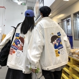 2025春季印花夹克男情侣印花牛仔外套男JK545-P6588，男装工装外套，星座912-1（原星座914-5）