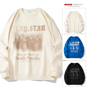 2025秋季新款港风高品质印花卫衣外套男DL304-P48，女装短外套，星座912-1（原星座914-5）