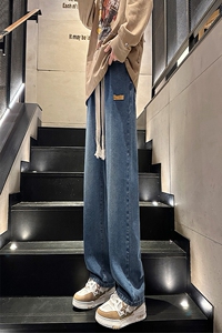 2025春季美式高街贴标水洗牛仔裤男NG014-P4568图片